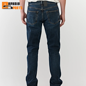 Nouveau style de jeans en denim délavé à la mode pour hommes, fabricant OEM, coupe slim, sur mesure, pantalon en denim pour hommes - Product Image 3