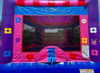 Château Gonflable Commercial Personnalisé Thème Fille pour Enfants de 3 Ans et Plus – Structure de Saut Extérieure
