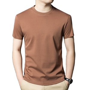 เสื้อยืดคอกลมผ้าฝ้ายระบายอากาศดี สีพื้น สำหรับผู้ชาย แขนสั้น สไตล์ลำลอง ใส่ได้ในฤดูร้อน รับปักโลโก้ตามแบบ OEM และสกรีนลายตามสั่ง - Product Image 1