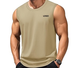 เสื้อกล้ามผู้ชาย ผ้าฝ้าย สำหรับออกกำลังกาย ฟิตเนส ใส่ลำลอง ฤดูร้อน สกรีนโลโก้ได้ ใส่ได้ทุกฤดู - Product Image 3