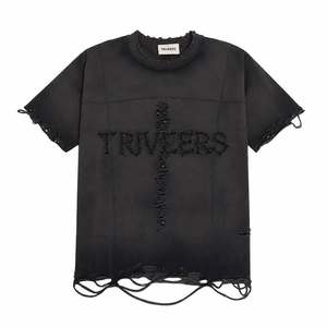 เสื้อยืดโอเวอร์ไซส์สไตล์วินเทจสำหรับผู้หญิง – เสื้อยืดแขนสั้นผ้าฝ้ายพรีเมียมแบบยับย่นสไตล์สตรีทแวร์ ผลิตในประเทศปากีสถาน - Product Image 1