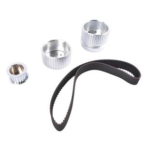 Billet Aluminum Belt Drive Pulley <b>Kit</b> <b>Model</b> D0100XUD7PG Small Block Chevy 283 305 327 350 383 400 <b>Engines</b> Long System Parts - Product Image 4