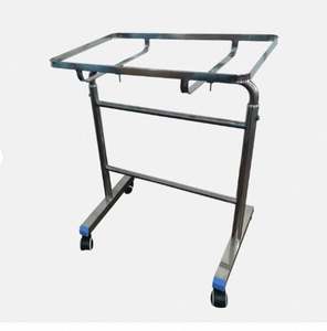 Chariot médical d'urgence en acier inoxydable de classe I avec roues pour instruments chirurgicaux – Offre spéciale pour hôpitaux - Product Image 2