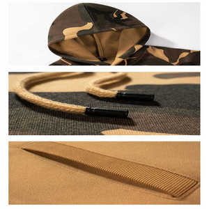 Sweat à capuche unisexe personnalisé par le fabricant, 210 GSM, en molleton brossé, intérieur brossé, pull premium, broderie tonale, printemps, 100 % coton - Product Image 3