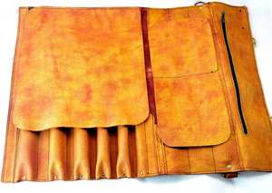 Couteau de Chef Forgé à la Main de Qualité Supérieure, Vente en Gros OEM/ODM, Manche en Cuir Roulé, Résistant à l'Eau LKR-0254 - Product Image 3