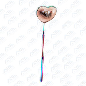All-Color Angled Lash Inspection Mirror Professional Dental-Style Heart-Shaped Eyelash Extension Cosmetic Mirror - Product Image 4