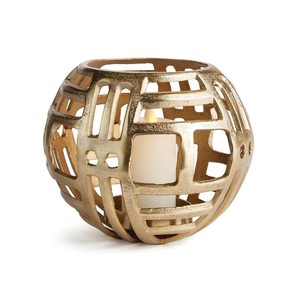 Geometric Silver Metal <b>Hurricane</b> Candle Holder Decorative <b>Lantern</b> for Wedding Centerpiece - Product Image 3