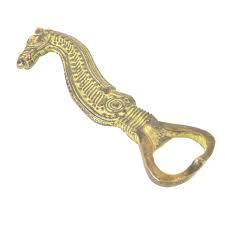 Handcrafted Brass Tribal Design Bottle Opener Sculpted Decorative <b>Bar</b> <b>Tool</b> - Product Image 5