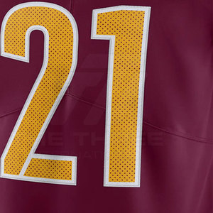 Uniforme Profesional de Fútbol Americano, Jersey Corto de Primera Calidad, Personalizable, Transpirable y que Absorbe la Humedad - Product Image 5
