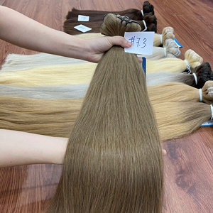 Cheveux naturels lisses, tissage en trame, plusieurs couleurs, prêts à être expédiés, fournisseur de cheveux bruts, paquet de cheveux bruts, trame doublement tirée - Product Image 3