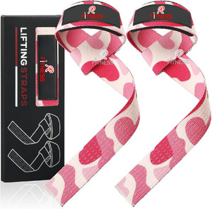 Correas de Algodón Reforzado para Levantamiento de Pesas, para Ejercicios con Barra, Entrenamiento de Fuerza y Culturismo - Product Image 2