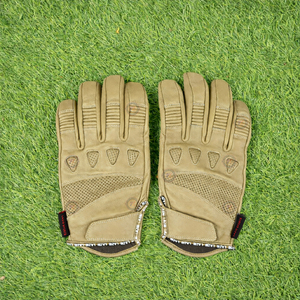 Gants de moto en cuir véritable pour homme, gants de sécurité avec protection des phalanges, adhérence flexible, paume respirante pour la conduite quotidienne en ville - Product Image 1