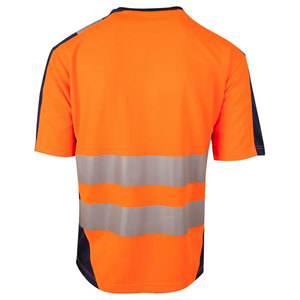 เสื้อยืดนิรภัยสำหรับงานก่อสร้างแบบมองเห็นได้ชัดเจน เสื้อทำงานแขนสั้น เสื้อผ้าเพื่อความปลอดภัย เสื้อยืดนิรภัย - Product Image 2