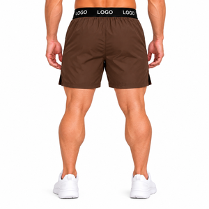 High Quality <b>Men</b> Gym Workout <b>Shorts</b> 2 in 1 Running <b>Shorts</b> Mesh Inner Compression Liner Phone Pocket Custom <b>Men's</b> Athletic <b>Shorts</b> - Product Image 2