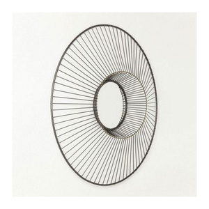 Miroir mural arqué moderne de qualité supérieure en fer, finition dorée, miroir décoratif pour villas et appartements - Product Image 5