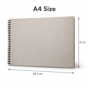 Carnet de croquis Hawamahal A4, 125 g/m², 50 feuilles, reliure spirale, papier sans acide pour dessin au crayon et au fusain - Product Image 4