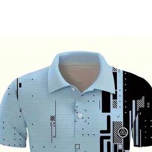 Polo en coton personnalisé avec logo pour hommes, polo classique en gros, polo à manches courtes de haute qualité - Product Image 5