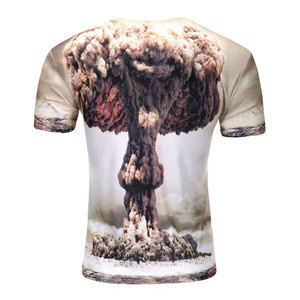 เสื้อยืดแขนสั้นผู้ชาย คอกลม สไตล์ลำลอง พิมพ์ลายภาพถ่าย ผ้าถัก ทรงปกติ พิมพ์ลายแบบซับลิเมชั่น - Product Image 2