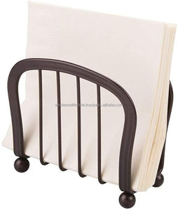 Polished Metal Napkin Holder For Dining Table Shiny Finish Durable Design Elegant Home Kitchen Restaurant Use - Product Image 2