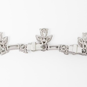 Collar de Oro Sólido de 14K con Diamantes Cultivados en Laboratorio de Corte Múltiple de 30.00CT, Engastados en Puntas, Convertible 2 en 1, Certificado IGI, Joyería Fina de Lujo - Product Image 6