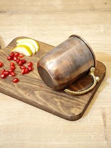 Taza de estilo vintage con asa dorada, elegante vajilla para té, café, cerveza, cócteles, bar en casa, comedor y uso diario, procedente de la India. - Product Image 6