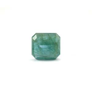 Lab-Created Oval Emerald Cut Zambian Emerald-8.17 Carat Faceted Loose Gemstone for Fine Jewelry - Product Image 2