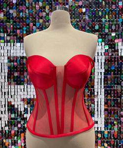 Vintage Women's Overbust Corset Tops Sexy Shapewear Breathable Eco-Friendly Leather for Plus Sizes <b>Tummy</b> <b>Control</b> Medium <b>Control</b> - Product Image 3