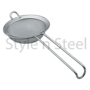 Passoire pour éviers de cuisine filtre passoire presse-agrumes filtre alimentaire thé séchage cuillère prix de gros passoire à thé poignée en silicone - Product Image 3