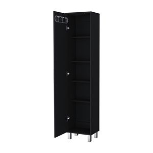 Armadio Alto a Singola Anta Lawen con 3 Ganci per Scope per Cesti della Biancheria - Product Image 5