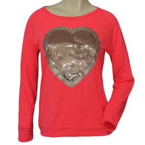2026 SPRING STREETWEAR SWEATSHIRTS WOMEN LOVELY SEQUINED HEART TRACKSUITS PULLOVERS CASUAL LONG SLEEVE <b>TUNIC</b> <b>JUMPERS</b> UNDERSHIRT - Product Image 6