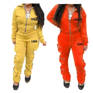 Conjunto Deportivo Casual de Dos Piezas para Mujer, Transpirable, con Capucha, para Invierno, con Logotipo Personalizado, de Algodón, Venta al Por Mayor en Pakistán - Product Image 4