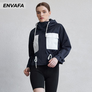 Chaqueta Corta Acolchada para Mujer, con Botones y Cremallera, Ligera, Holgada, con Bolsillos, Personalizable, Resistente al Viento y Ecológica - Product Image 3