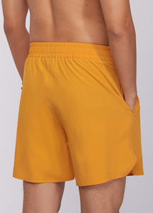 Shorts taille haute écologiques respirants à séchage rapide pour l'été, mode décontractée, tenue quotidienne ou de soirée, couleur or - Product Image 4