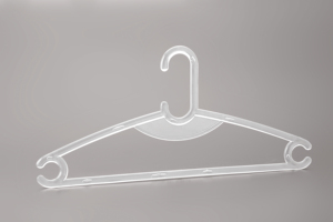 Transparent <b>Plastic</b> Clothing Hanger Rectangle Shape Lightweight Hook Type For <b>Wardrobe</b> Storage Minimalist Style - Product Image 3