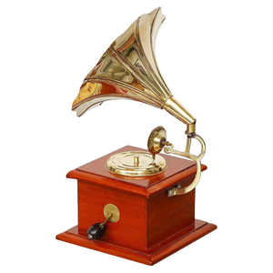 Caja de Música con Gramófono Vintage, Fonógrafo Antiguo, Reproductor de Música Decorativo de Mesa, Adorno para Decoración del Hogar, Sala de Estar, Dormitorio - Product Image 5