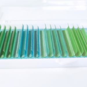 Extensiones de pestañas individuales de visón sintético color burdeos hechas a mano, 0.03mm 0.05mm 0.07mm, acabado mate, rizadas, súper suaves y naturales. - Product Image 2