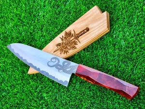 Cuchillo de Chef Forjado a Medida, Cuchillo de Cocina Premium con Mango de Resina y Hoja Afilada como una Navaja, para Preparación de Alimentos - Product Image 2