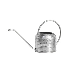 Arrosoir en métal forgé argenté finition antique pour usage intérieur et extérieur, anti-fuite - Product Image 1