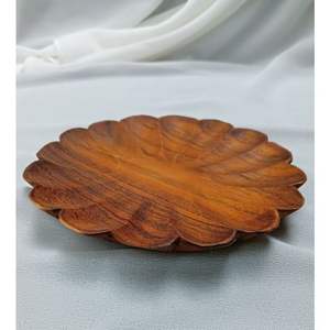 Plateau en bois sculpté rectangulaire moderne, réutilisable, écologique, décoratif, finition polie, passe au lave-vaisselle, pour cuisine et bureau - Product Image 4