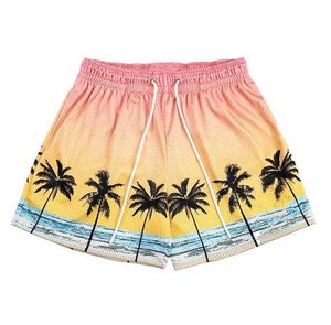 Modern Movements Men's Plus Size Board Shorts Mid Waist <b>Drawstring</b> Printed Casual Woven Spandex/Polyester Eco-Friendly 4-way - Product Image 6