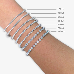 Pulsera de tenis de 20 CTW con diamantes redondos cultivados en laboratorio, de cuatro puntas, de 7.5 pulgadas, pulsera clásica de diamantes en línea, joyería elegante para mujer - Product Image 3