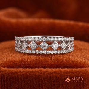 Anillo de Compromiso de Plata de Ley 925 con Moissanita Vintage, Anillo de Boda, Regalo de Joyería de Lujo para Mujer - Product Image 3