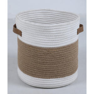 Panier artisanal durable au design élégant – Organisateur en jute naturel pour étagères, armoires et présentoirs de table - Product Image 6