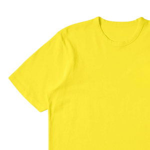 T-shirt à manches courtes jaune pour homme Lanisters, col rond, coupe classique, jersey de coton, imprimé lettres, logo sur le devant - Product Image 5