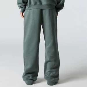 Pantalon de jogging décontracté vert sauge pour femme, coupe droite, taille élastique, confortable et décontracté, pour le quotidien - Product Image 2