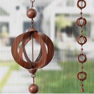 Chaîne de pluie en cuivre la plus vendue, conçue pour compléter la décoration extérieure et l'aménagement paysager de luxe - Product Image 1
