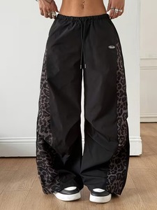 Unisex <b>Summer</b> Holiday Couple's Vintage Swear-Textured Loose Flat Front Parachute-Style 100% Cotton Cargo <b>Pants</b> for Women - Product Image 6