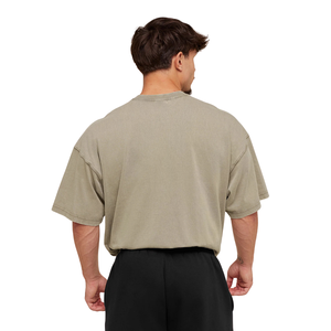 Camiseta Deportiva Extra Grande para Hombre, Diseño Gráfico, Estilo Vintage, para Entrenamiento Atlético, Corte Holgado, Color Lino Marrón - Product Image 4