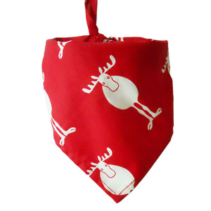 Bandana de Noël pour animaux de compagnie par sublimation, imprimé flocon de neige réversible, écharpe triangulaire, accessoires en gros - Product Image 1