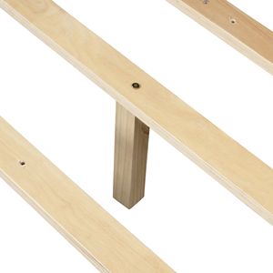 Letto a piattaforma in legno con due cassetti, elegante mobile in legno - Product Image 3